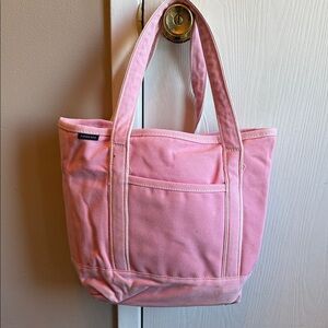 Lands' End Pink Canvas Tote